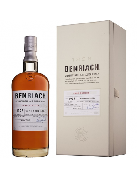 The Benriach 23 Years 1997 Virgin Wood Single Cask Whisky, 0.7L, 51.6% alc., Scotland
