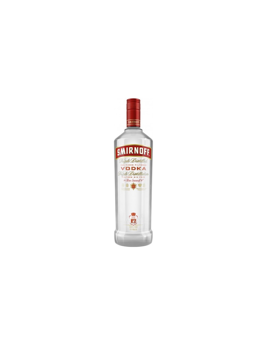 Vodca Smirnoff Red 1L, 40% alc., Rusia alcooldiscount.ro