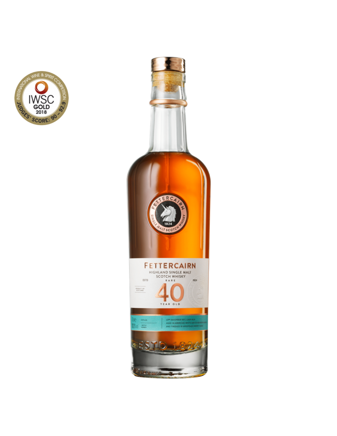 Whisky Fettercairn 40 Year Old Single Malt Scotch, 0.7L, 48.9% alc., Scotia alcooldiscount.ro