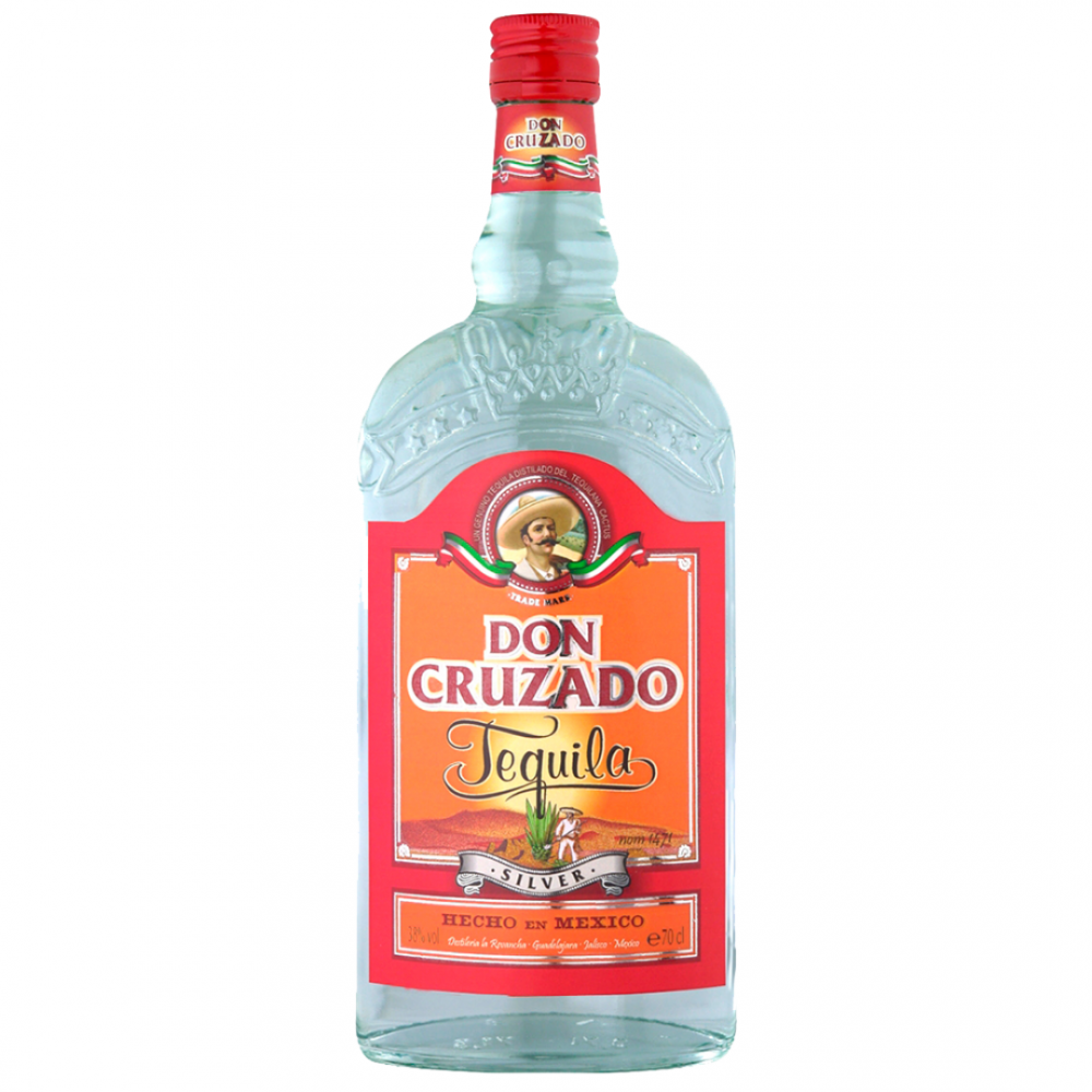 Tequila alba Don Cruzado Silver 0.7L, 38% alc., Mexic