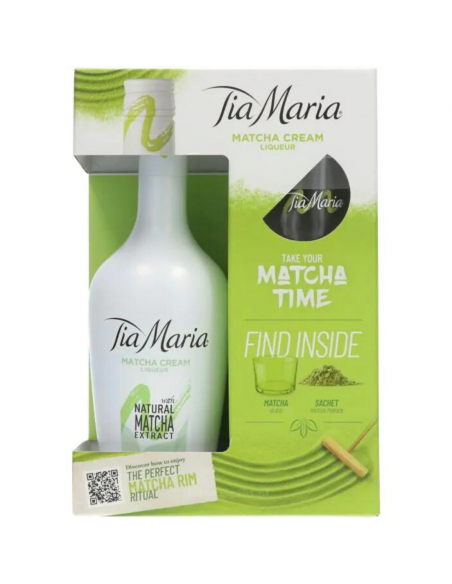 Tia Maria Matcha Cream Liqueur Giftpack, 17% alc., 0.7L, Italy