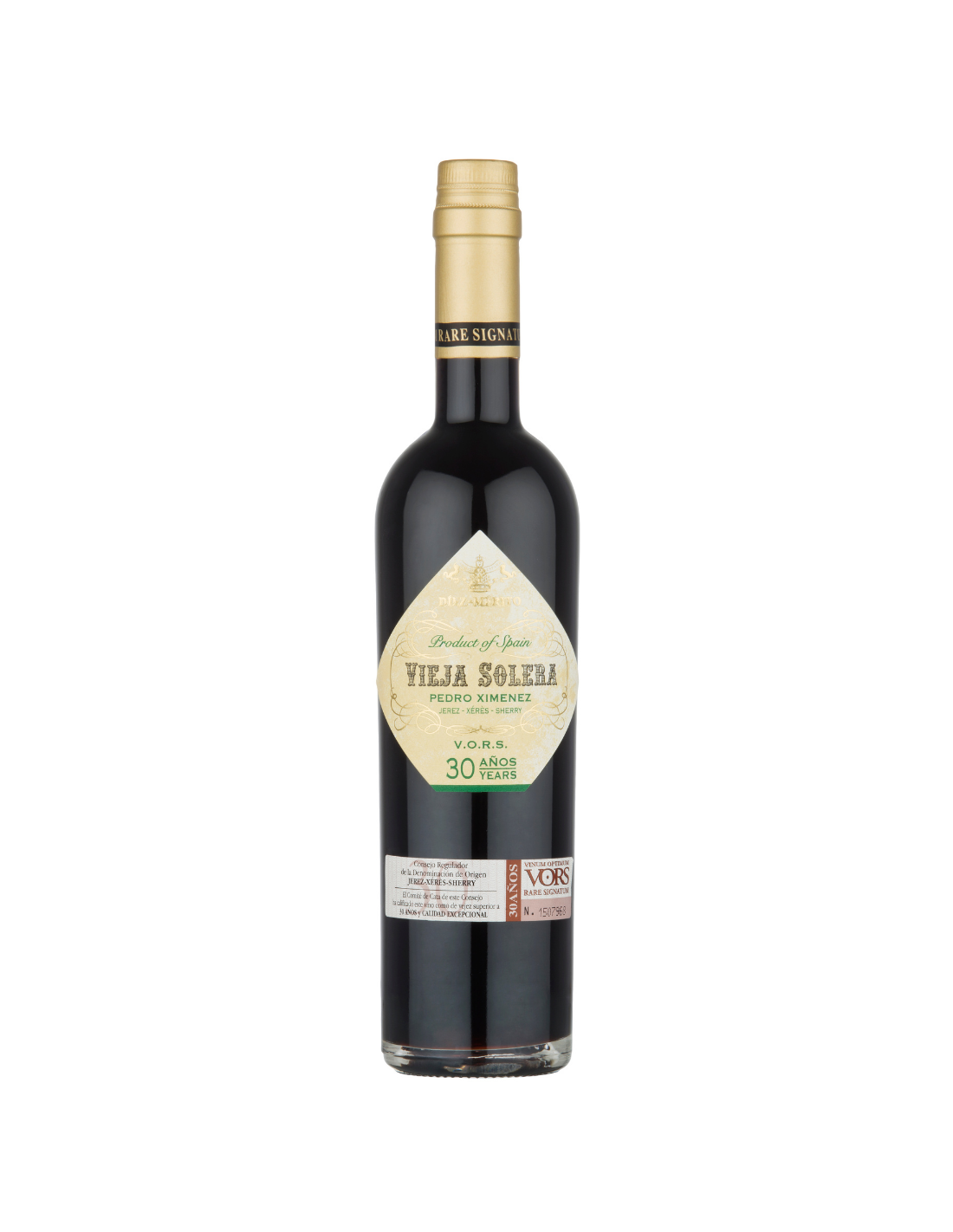 Vin rosu dulce Diez Merito Vieja Solera Pedro Ximenez V.O.R.S. 30 Years, 0.5L, 16% alc., Spania alcooldiscount.ro