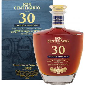 Ron Centenario 30 Years Rum Edicion Limitada, 40% alc., 0.7L, Costa Rica