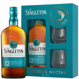 Whisky The Singleton of Dufftown + 2 Pahare, 0.7L, 12 ani, 40% alc., Scotia