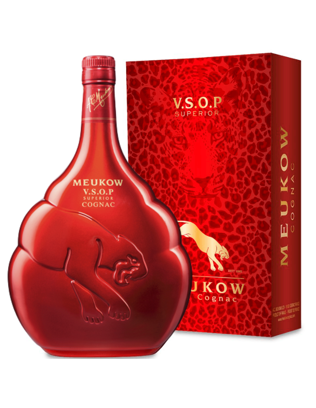 Coniac Meukow V.S.O.P Superior Red Edition, 40% alc., 0.7L, Franta alcooldiscount.ro