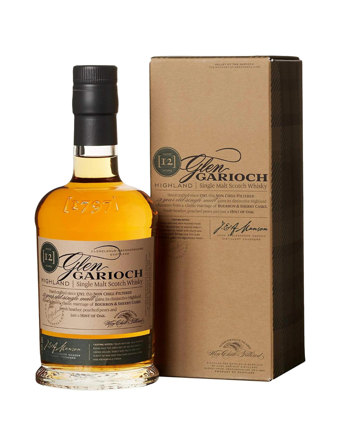 Whisky Glen Garioch Single Malt Scotch, 0.7L, 12 ani, 48% alc., Scotia alcooldiscount.ro