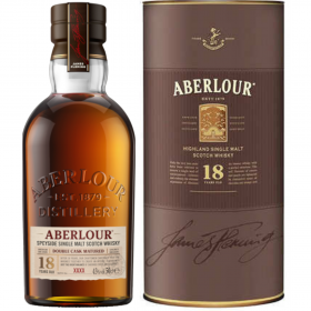 Whisky Single Malt Aberlour, 18 years, 43% alc., 0.5L, Scotland