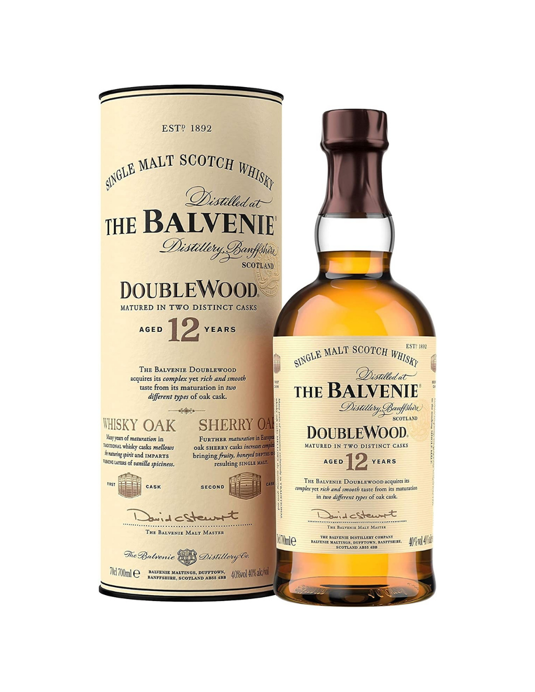 Whisky The Balvenie, 0.7L, 12 ani, 40% alc., Scotia alcooldiscount.ro