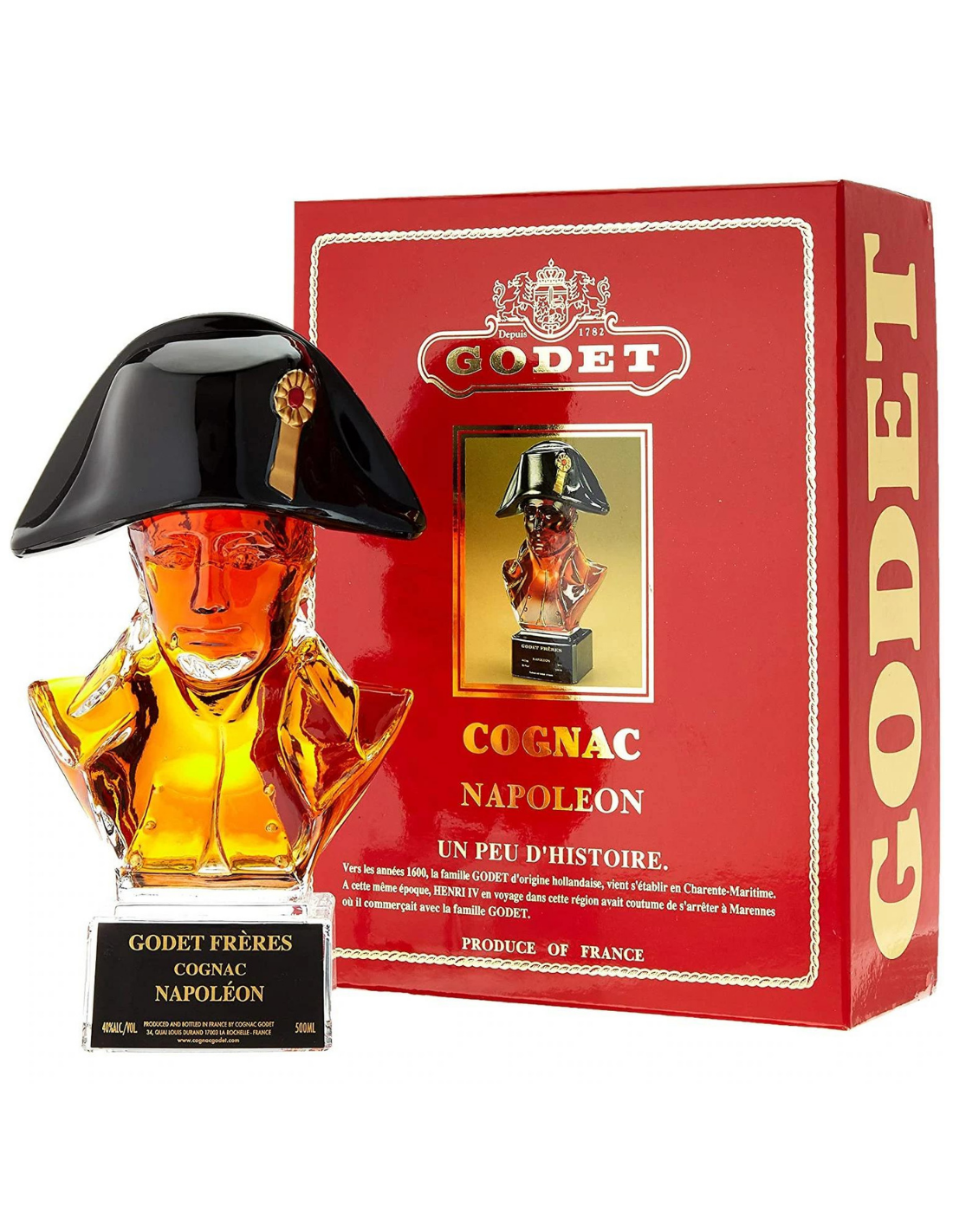 Coniac Godet Freres Napoleon, 40% alc., 0.5L, Franta alcooldiscount.ro