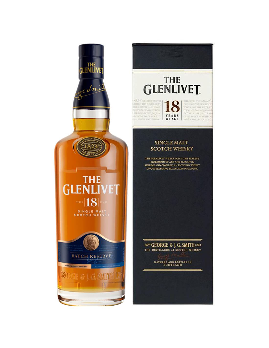 Whisky The Glenlivet, 0.7L, 18 ani, 40% alc., Scotia alcooldiscount.ro