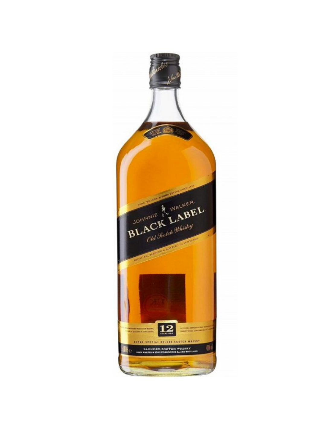 Whisky Johnnie Walker Black Label, 3L, 12 ani, 40% alc., Scotia alcooldiscount.ro
