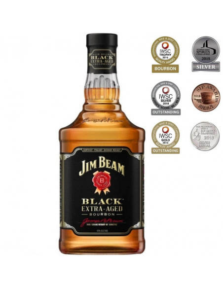 Whisky Bourbon Jim Beam Black Label, 6 years, 43% alc., 0.7L, USA