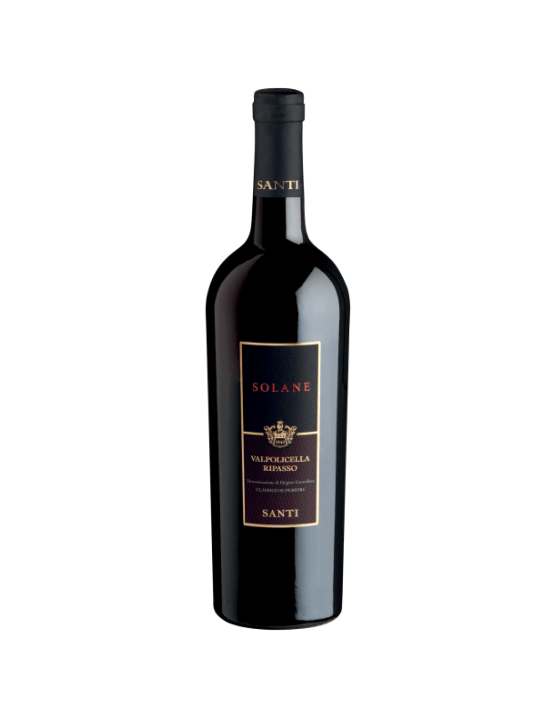 Vin rosu sec Santi Solane Valpolicella Ripasso, 14% alc., 0.75L, Italia alcooldiscount.ro