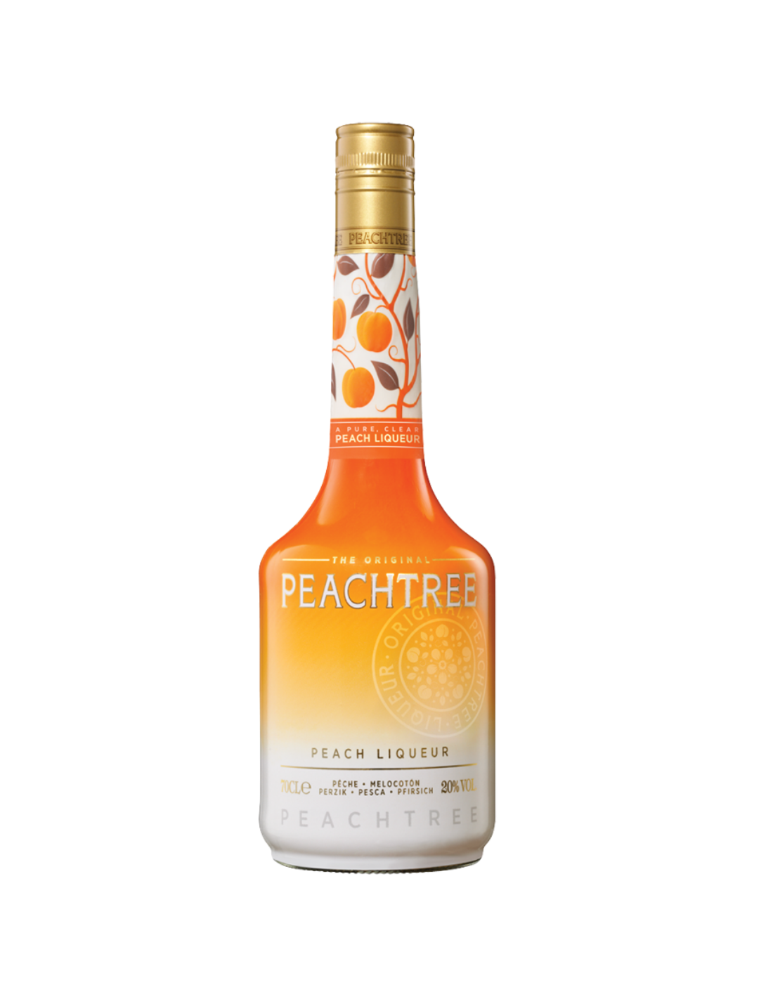 Lichior De Kuyper Peachtree, 20% alc., 0.7L, Olanda alcooldiscount.ro