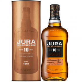 Whisky Single Malt Isle of Jura, 10 years, 40% alc., 0.7L, Scotland
