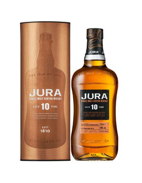 Whisky Single Malt Isle of Jura, 10 years, 40% alc., 0.7L, Scotland