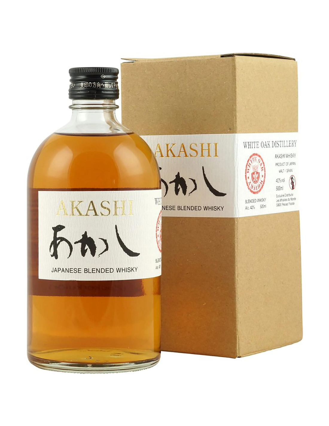 Whisky Akashi White Oak, 0.5L, 40% alc., Japonia AKASHI