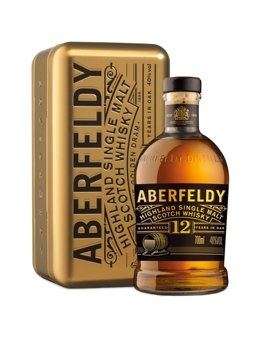 Whisky Aberfeldy 12 Years, 0.7L, 40% alc., Scotia Aberfeldy