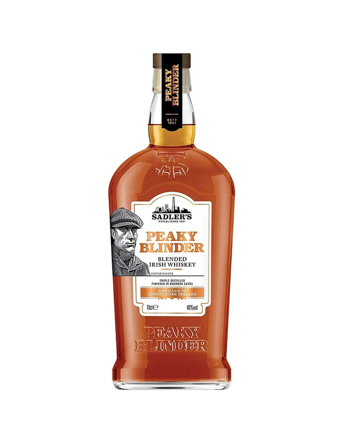 Whisky Sadler’s Peaky Blinder Blended Irish, 0.7L, 40% alc., Marea Britanie alcooldiscount.ro