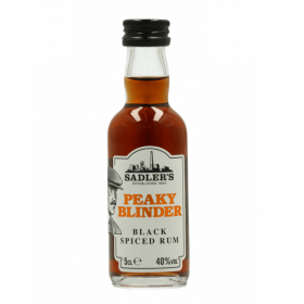 Rom negru Sadler's Peaky Blinder Black Spiced, 40% alc., 0.05L, Marea Britanie
