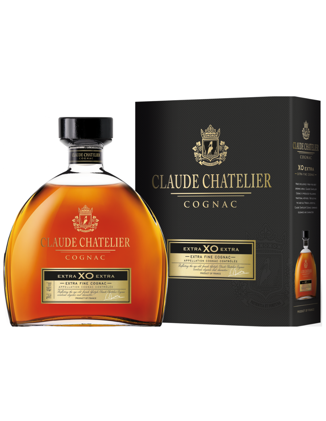 Coniac Claude Chatelier XO Extra, 40% alc., 0.7L, 22 ani, Franta alcooldiscount.ro