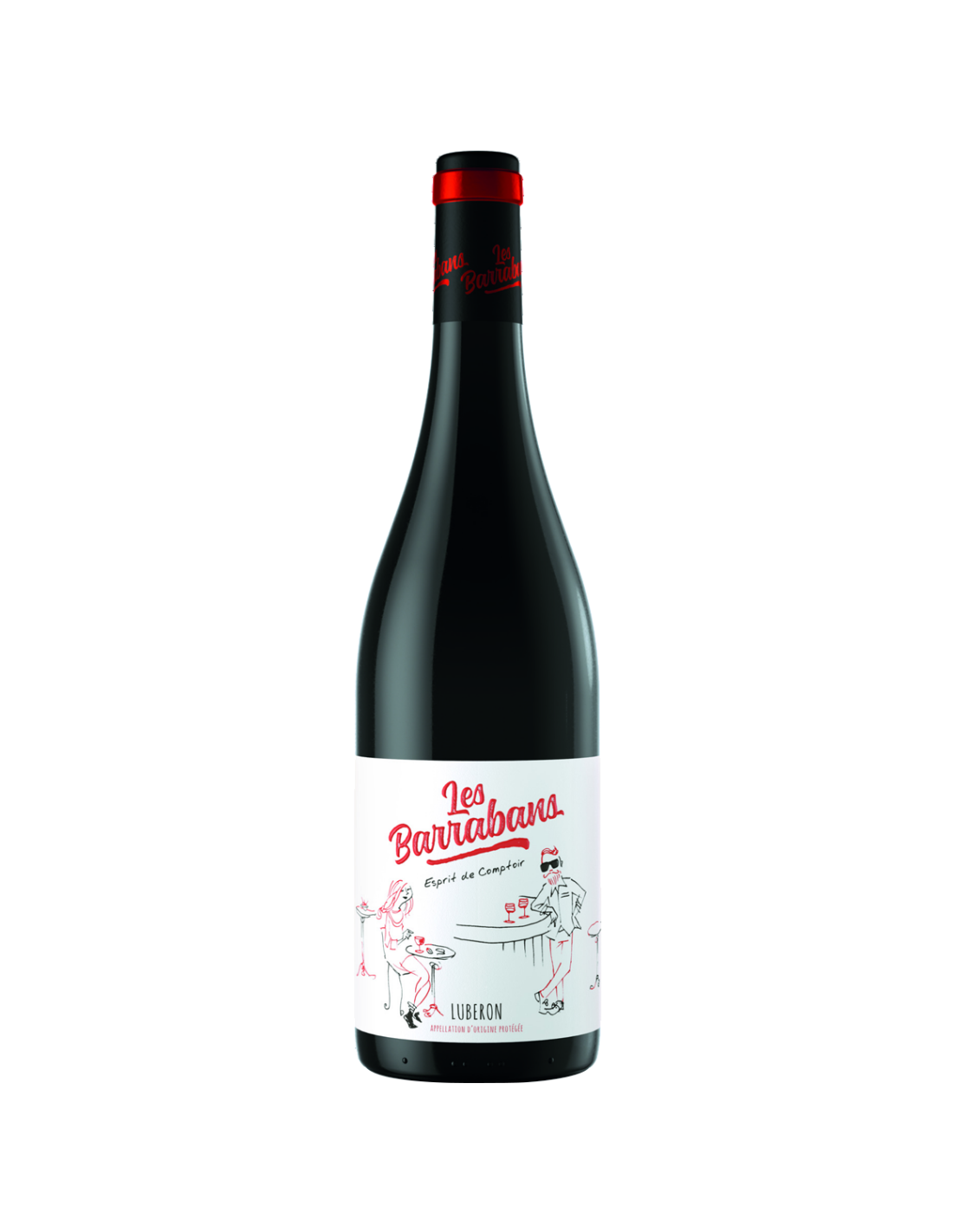 Vin rosu sec Les Barrabans Luberon, 14% alc., 0.75L, Franta alcooldiscount.ro