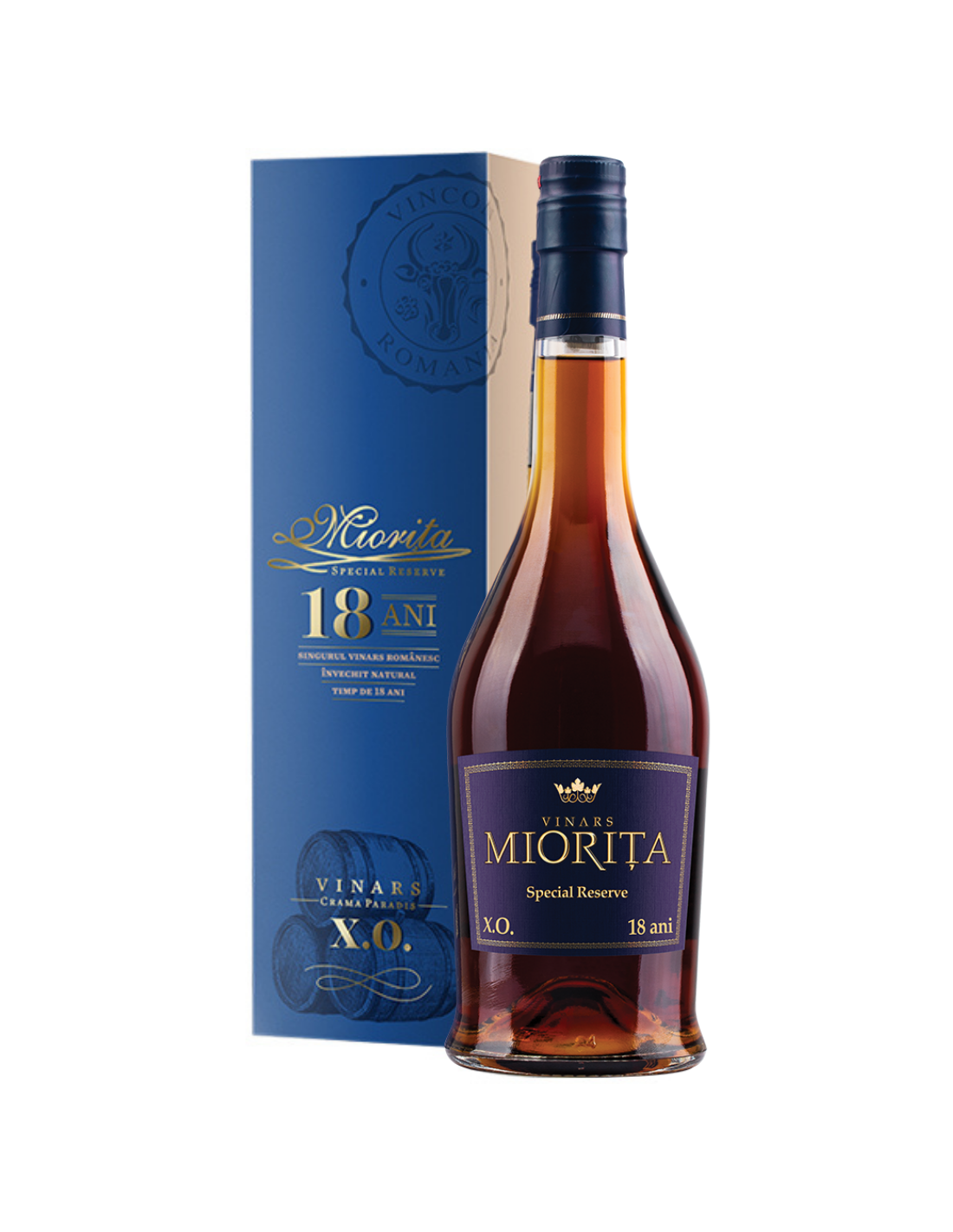 Vinars Miorita X.O. 18 ani Special Reserve, 40% alc., 0.7L, Romania alcooldiscount.ro