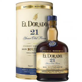 El Dorado Special Reserve 21 Years Old Cask Aged Demerara Dark Rum, 43% alc., 0.7L, Guyana