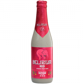 Red beer filtered Delirium 8.5% alc., 0.33L, Belgium