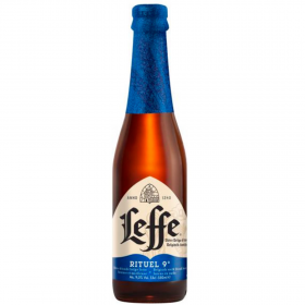 Amber beer filtered Leffe RitueL, 9˚, 9% alc., 0.33L, Belgium