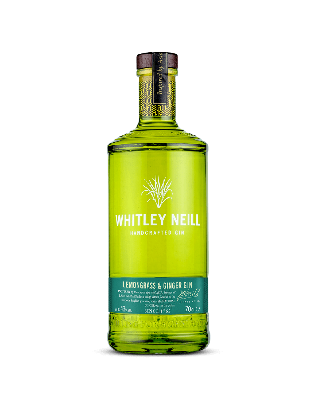 Gin Whitley Neill Lemongrass & Ginger, 43% alc., 0.7L, Anglia alcooldiscount.ro