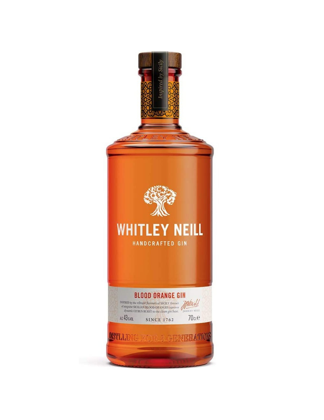 Gin Whitley Neill Blood Orange, 43% alc., 0.7L, Anglia alcooldiscount.ro