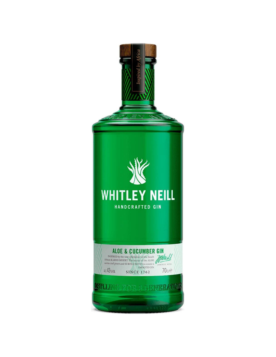 Gin Whitley Neill Aloe & Cucumber, 43% alc., 0.7L, Anglia alcooldiscount.ro