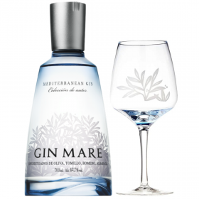 Gin Mare + Pahar 42.7% alc., 0.7L, Spania