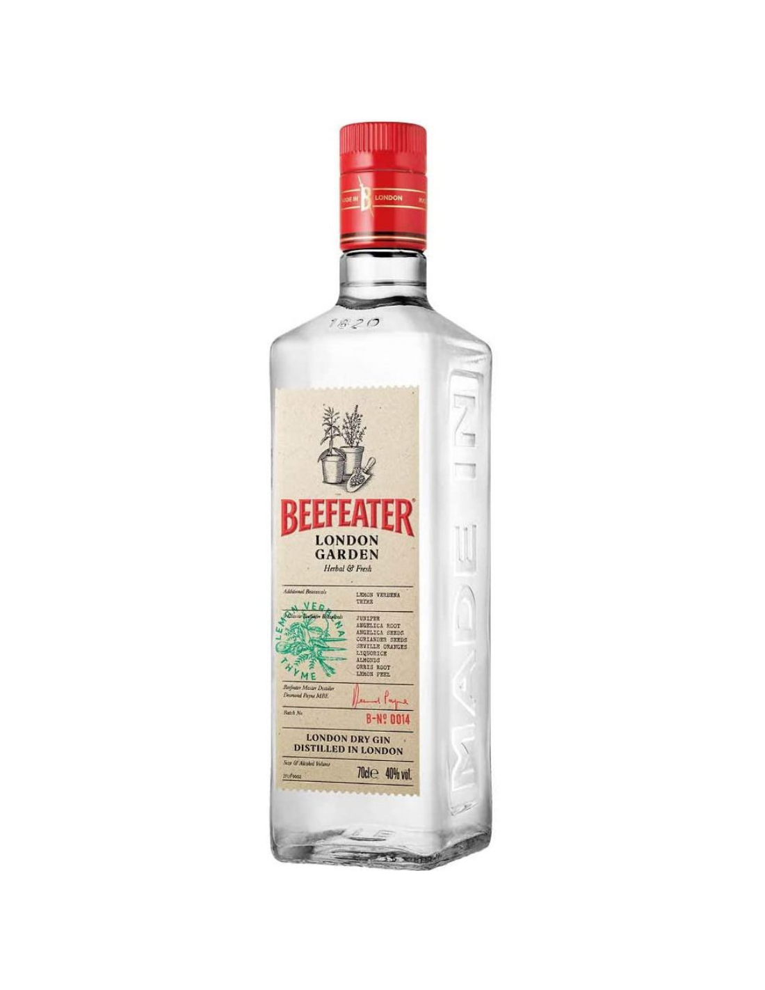 Gin Beefeater London Garden, 40% alc., 0.7L, Anglia alcooldiscount.ro