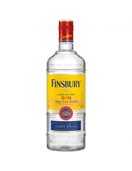 Gin Finsbury London Dry, 37.5% alc., 0.7L, England