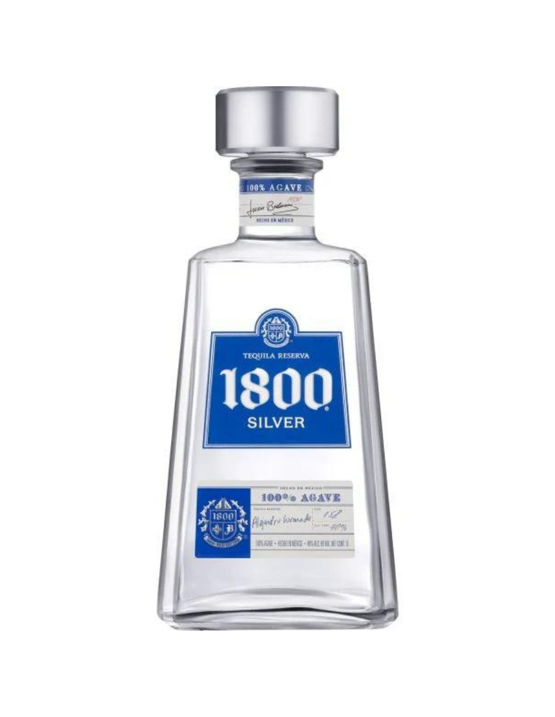 Tequila alba 1800 Silver, 0.7L, 38% alc., Mexic alcooldiscount.ro