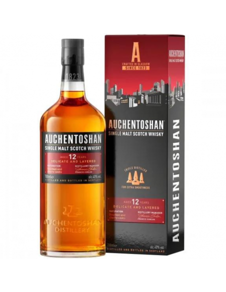 Whisky Single Malt Auchentoshan, 12 years, 40% alc., 0.7L, Scotland