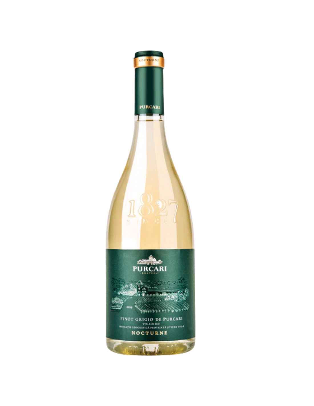 Vin alb sec, Pinot Grigio, Purcari Nocturne, 0.75L, 13.5% alc., Romania alcooldiscount.ro