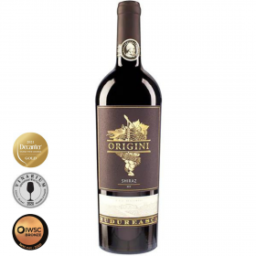 Shiraz, Budureasca Origini, Red Dry Wine, 0.75L, 14.5% alc., Romania