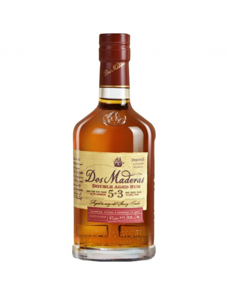 Rum Dos Maderas 5+3, 37.5% alc., 0.7L, 8 years, Spain