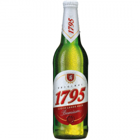 1795 Czech Lager Premium Blonde beer, 4.7% alc., 0.5L, Czech Republic