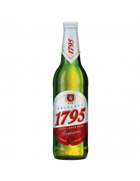 1795 Czech Lager Premium Blonde beer, 4.7% alc., 0.5L, Czech Republic