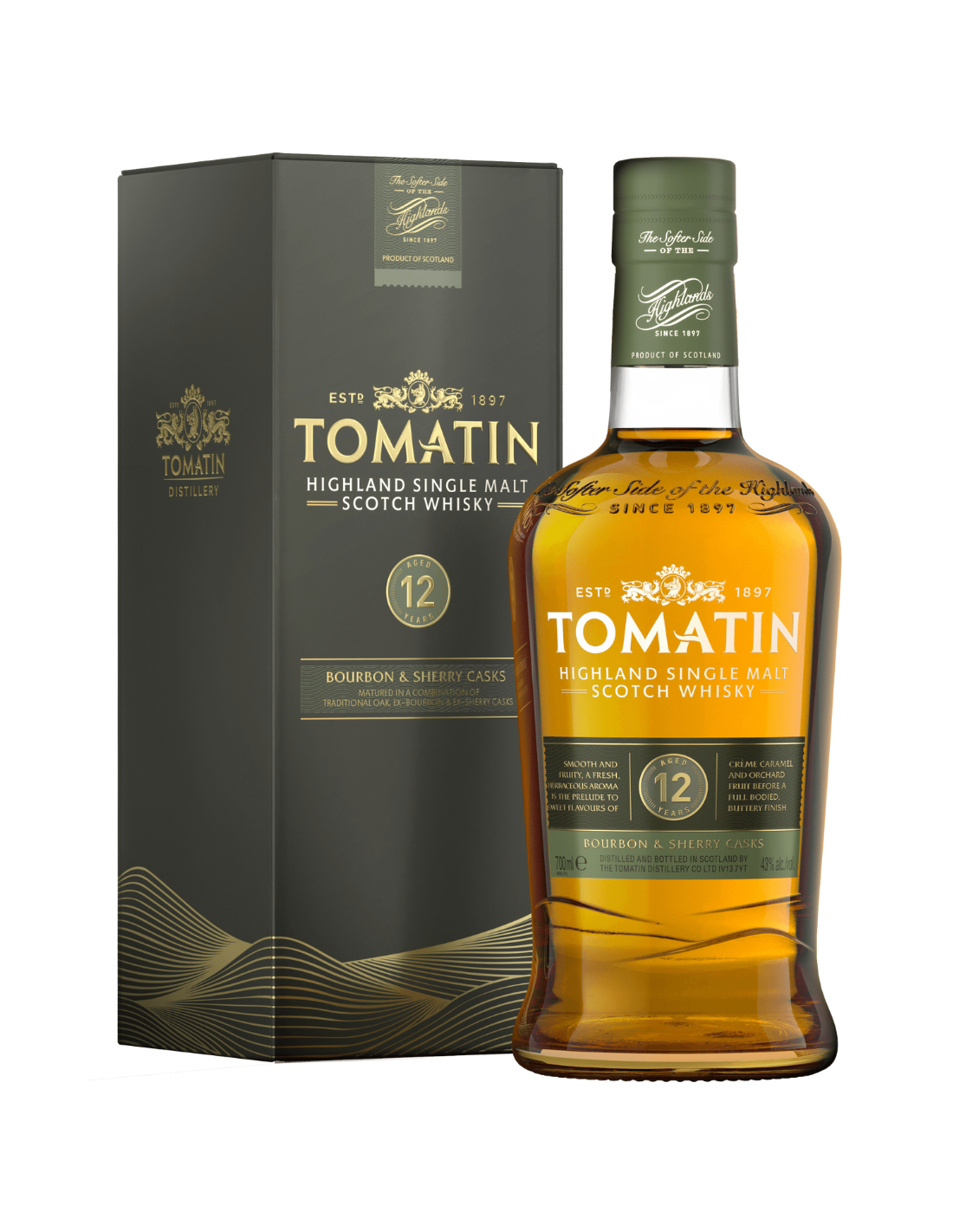 Whisky Tomatin 12 Years, 0.7L, 43% alc., Scotia
