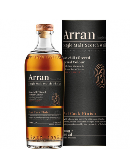 Whisky The Arran Malt The Port Cask Finish, 0.7L, 50% alc., Scotia