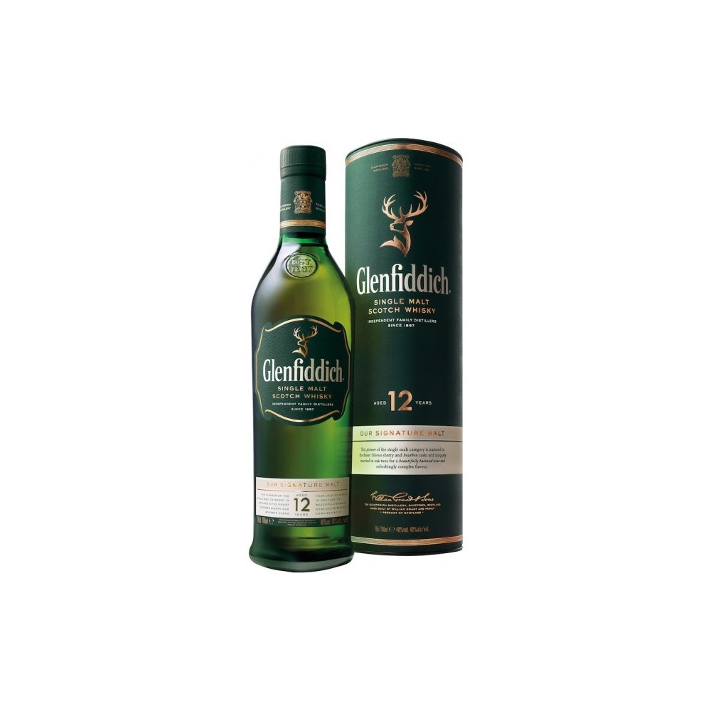 Whisky Glenfiddich, 0.7L, 12 ani, 40% alc., Scotia