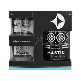 Mastic Tears Clasic Liqueur + 2 glasses, 24% alc., 0.7L, Greece