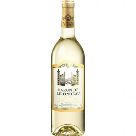 Baron de Lirondeau Semi-Sweet White Wine, 0.75L, 10.5% alc., France