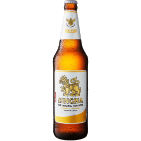 Singha Blonde Beer, 5% alc., 0.33L, Thailand