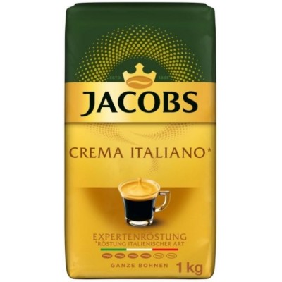 Jacobs Crema Italiano Coffee Beans, 1 kg